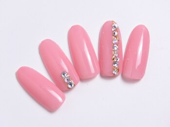 トータルビューティーアンドアズフローラ(Total Beauty & a`s Flora)/ワンポイント★ストーンネイル