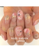 ネイルサロン グリッター(NAIL SALON glitter)/バレンタインネイル