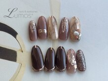 ルーモス 桜川店(Lumos)/ピンクブラウンフレンチゴールド