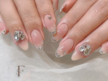 チーク/フレンチ/ワンホンネイル