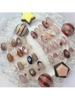 ツキネイル(TSUKI nail)/バレンタインネイル