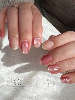 フィーカ(fi:ka)/桜ネイル　¥7800