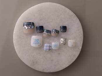 アイネイルズ 恵比寿店(I nails)の写真/定額だからデザインを選びやすい♪ニュアンス系～キラキラ系まで☆FOOTネイルCollection9480円～[恵比寿]