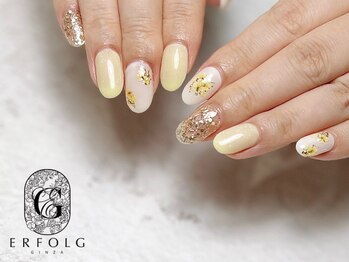 ネイルサロン エアフォルク 銀座(Erfolg)/押し花ネイル！
