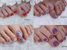 コロミネイル(colome nail)の雰囲気（フットジェルネイル、カラー豊富、、サンプル50種類選べます♪）