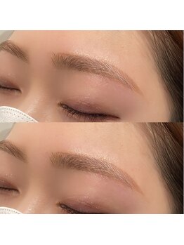 リン 渋谷(RiN.)/＋カラーで！流行りの韓国風眉