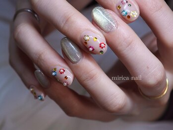 ミリカネイル(mirica nail)/flower design