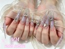 ロングネイル 夏ネイル