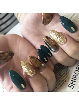 トータルサロン 白べぇーっ プラス/べっ甲ネイル