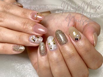 ミューズ ミューズ(Muse Muse)/さりげなクリスマスネイル