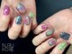 ヌル ネイル 堀江(NURU NAIL HORIE)の写真/ショートネイルのニュアンスデザイン◎爪の短い方でも楽しめるネイル♪マグネット・ミラーのカラーも豊富!
