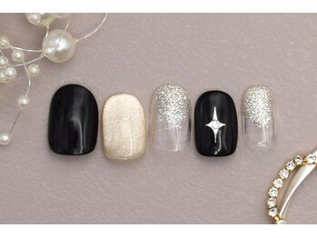 ネイルサロンprish銀座4丁目店【マグネット&フットネイル定額サロン】/5000円 マグネット オトナっぽ