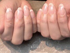 上品ピンクベージュフレンチ