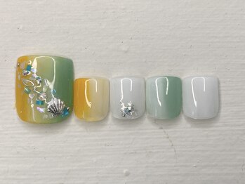 ルリアンネイル(le lien nail)/Foot定額アートコースB