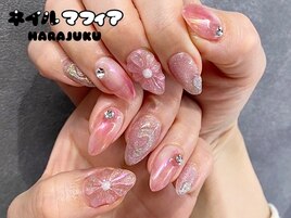 春ネイル/お花ネイル/フラワー