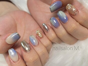 エムドット(M.)/秋のニュアンスネイル