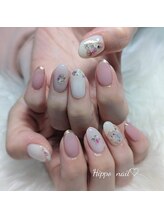 ヒポ ネイル(Hippo Nail)/押し花で春ネイル♪