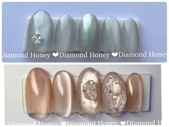 ダイアモンド ハニー(Diamond Honey)の写真/デザインが選べるコース、フリーアートコースがそれぞれ定額制！ジェルコース選ぶだけで簡単♪