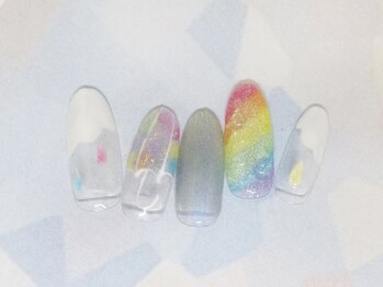ネイルライフ(NailLife)/傘と虹