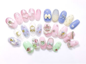 ネイルコレクション ピンク(Nail Collection Pink)/ジェル定額￥9990☆原宿：夢かわ