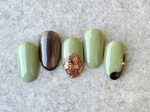ネイルサロン アージュ(Nail Salon A jyu)/ピスタチオネイル