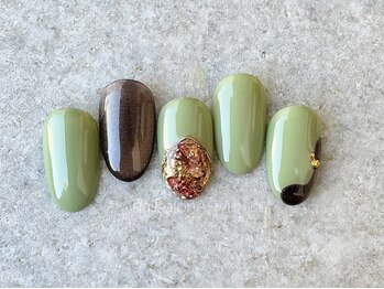ネイルサロン アージュ(Nail Salon A jyu)/ピスタチオネイル