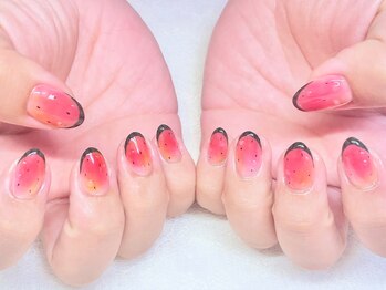 アンドシュシュネイル(&CHOU CHOU nail)/持ち込みアート