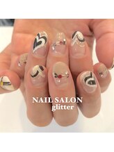 ネイルサロン グリッター(NAIL SALON glitter)/バレンタインネイル