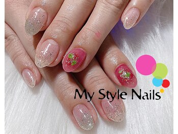 マイ スタイル ネイルズ(My Style Nails)/ラメグラデーションジェル