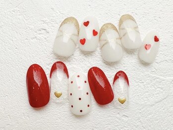 リーチェ ビューティアンドネイルサロン 大名店(Beauty&Nail Salon)/バレンタインネイル♪