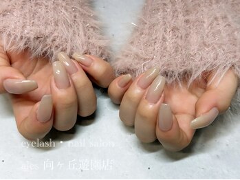 アイラッシュネイルサロン アレス 向ヶ丘遊園 登戸店(Eyelash Nailsalon ales)の写真/【ご新規様向け平日限定クーポン有☆】綺麗めカラーでオフィスにも◎パラジェルであなたの理想を叶えます♪