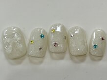 ネイルメゾン 天神店(NAIL MAISON)/リボンキラストーン¥7550