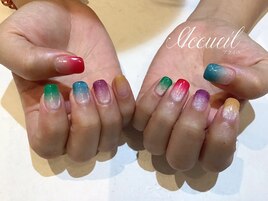 カラフルシロップネイル