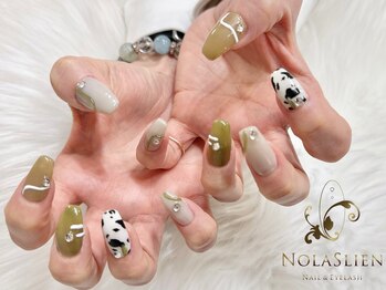 アニマル柄ネイルデザイン 銀座