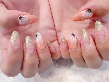 #夏ネイル#お花ネイル