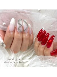 バレンタインネイル