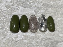 ネイルサロン メイプル(Nail Salon maple)/カーキ