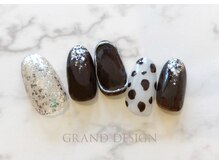 グランドデザイン 穂積店(GRAND DESIGN)/ダルメシアン柄ネイル