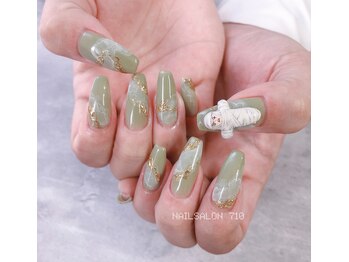 ナナイチゼロ(710)/ぐるぐるネイル