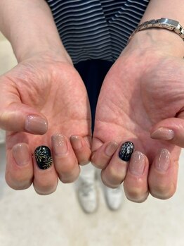 一本アート（花火）