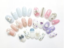 ネイルコレクション ピンク(Nail Collection Pink)/ジェル定額￥8990☆フラワー