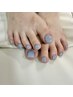 [foot]フットバス＆甘皮ケア付きワンカラー¥7800