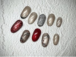 冬ガーリーネイル