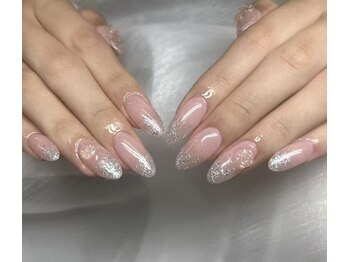 アモールビューティー 新宿店(Amor Beauty)/チップ長さだしシンプルネイル