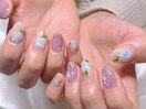 紫陽花ネイル