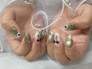 メロンソーダネイル