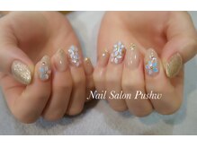 プシュウ(PUSHW)/7月定額ネイル