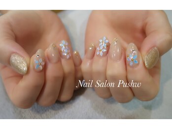 プシュウ(PUSHW)/7月定額ネイル