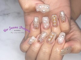 【自爪ネイル】パールネイル