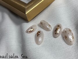 キラキラミラーネイル